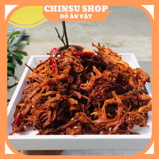Khô bò lá chanh sợi xé cay chinsu 300g đồ ăn vặt hà nội bò khô xé tẩm vị- chinsu shop