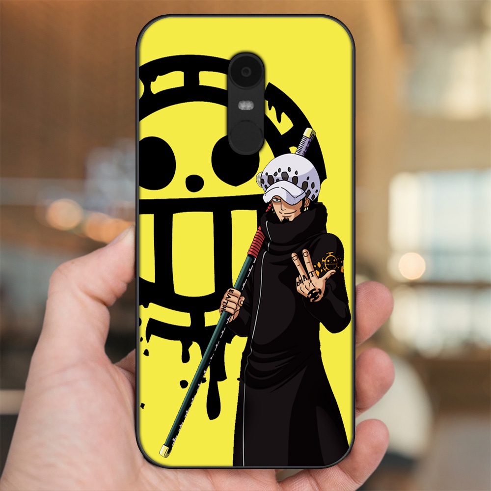 Ốp lưng Xiaomi Redmi 5 Plus viền đen in hình Law One Piece