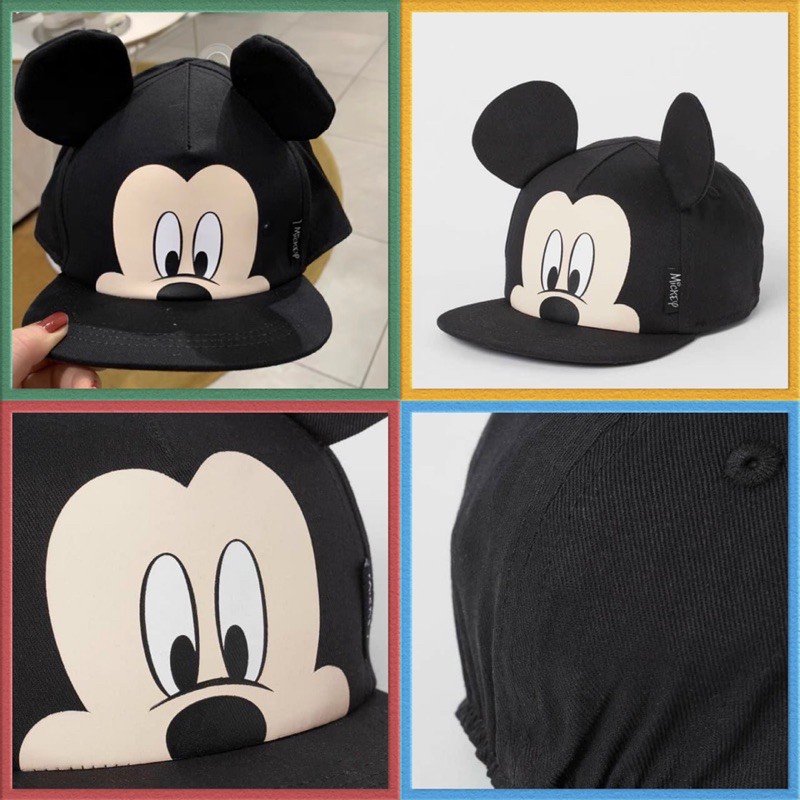 Mũ lưỡi trai HM Mickey tai 3D (hàng sẵn)
