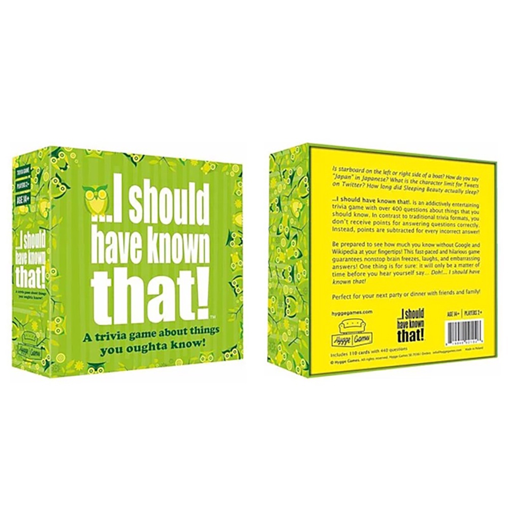 Bộ Thẻ Bài Trò Chơi Board Game I Should Have Known That Vui Nhộn Sáng Tạo BG16