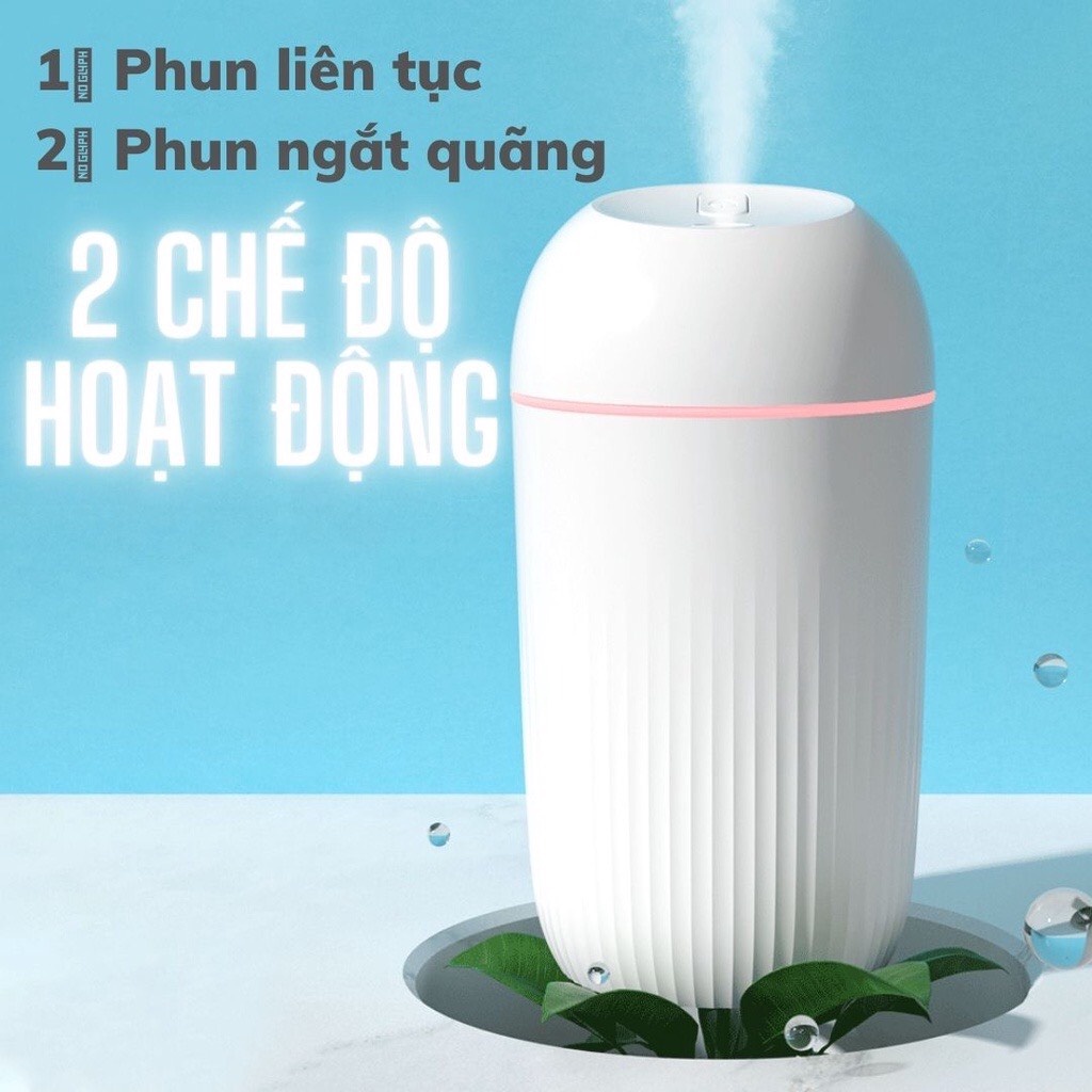 Máy Phun Sương Tạo Ẩm Khuếch Tán Thơm Phòng Mini Dung Tích 420ML Nhỏ Gọn Dùng Trong Phòng Ngủ Đuổi Muỗi Và Côn Trùng