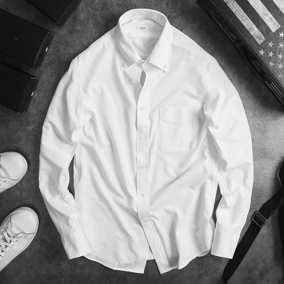 Áo Sơ Mi Nam Dài Tay Trơn