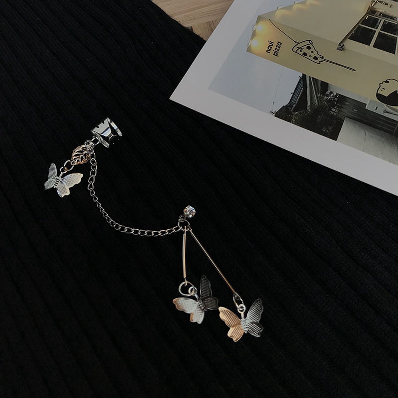 Khuyên Tai Hình Bướm Phong Cách Hiphop Đường Phố Cá Tính