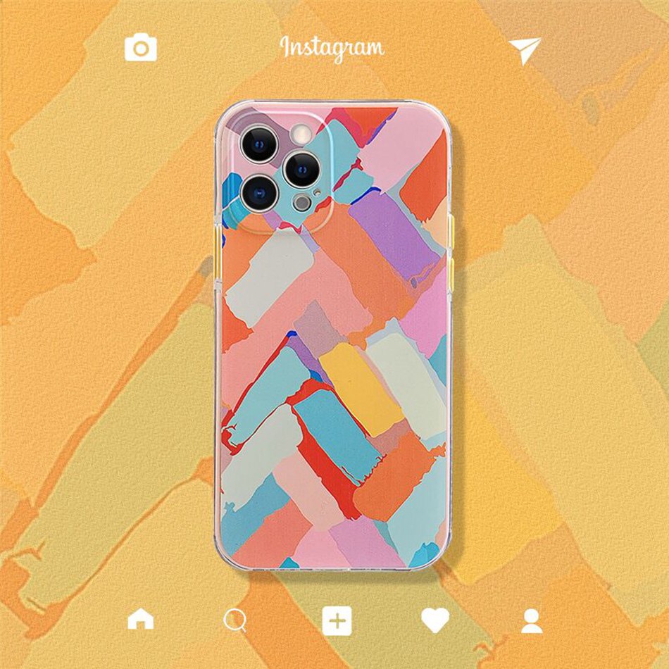 Ốp điện thoại mềm họa tiết hoạt hình nhiều màu dành cho Iphone 11 12 Pro 12pro Max 7 8 Plus 12mini X Xs Max Xr | BigBuy360 - bigbuy360.vn