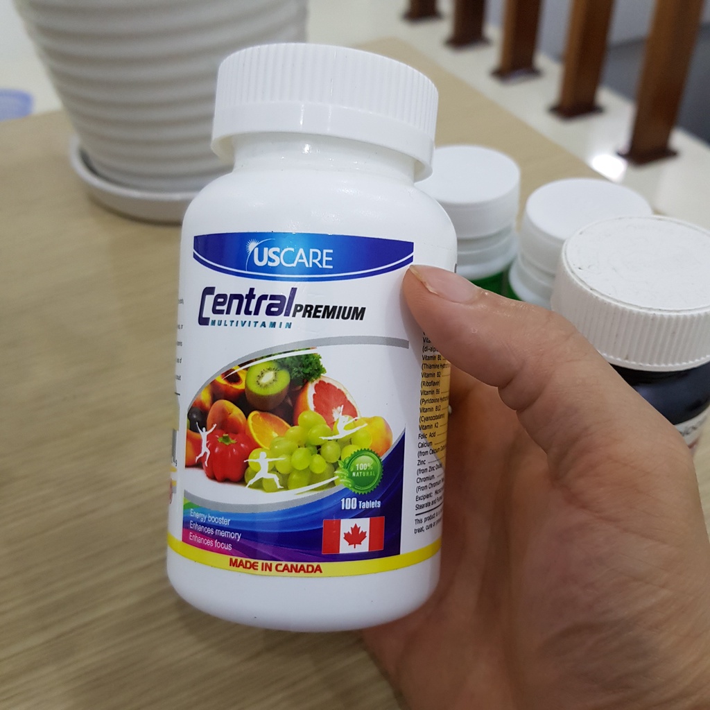 Central Premium Multivitamin – Bổ sung vitamin và khoáng chất cho cơ thể, tăng cường sức đề kháng (100 và 60 viên))