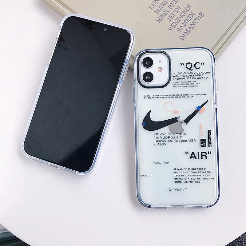 Ốp điện thoại mềm in logo Nike AIR JORDAN OFF-WHITE dành cho iPhone 11 Pro 6 6s 7 8 Plus X XS MAX XR