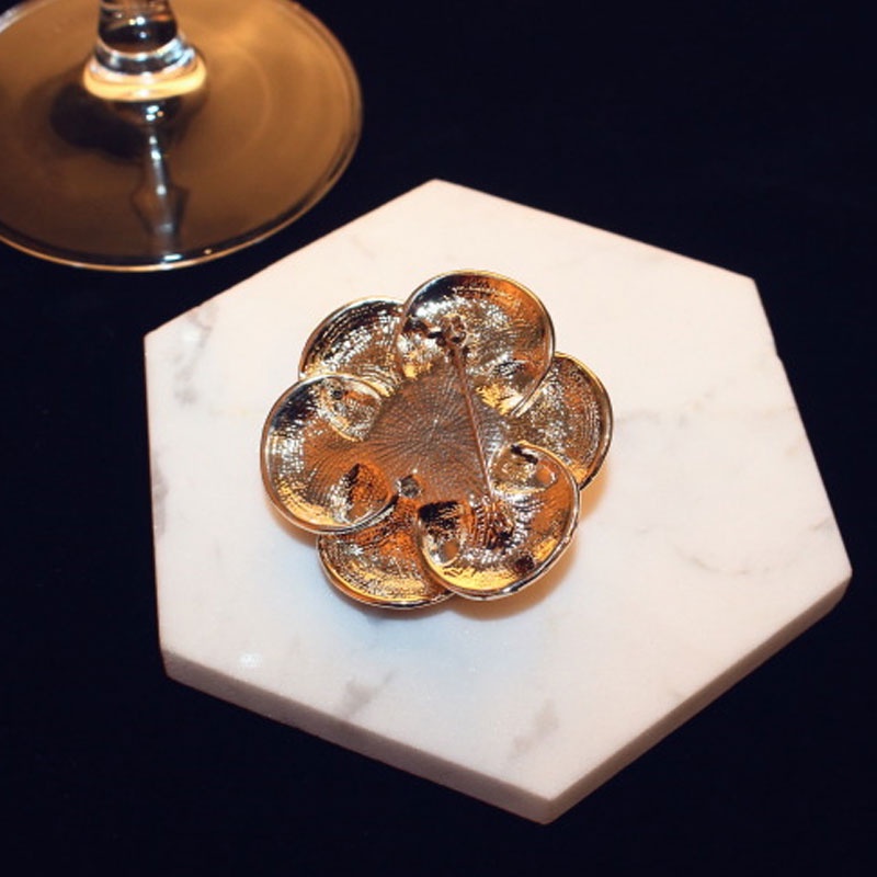 Ghim Cài Áo Hình Hoa Trà Sang Trọng Làm Quà Tặng Cho Nữ