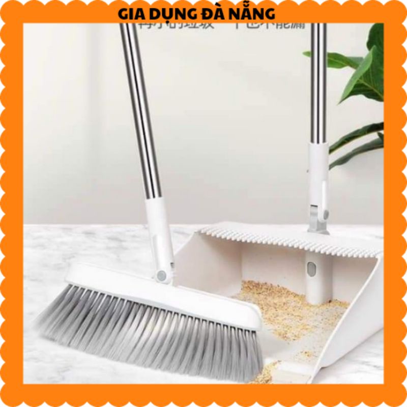 Chổi quét rác kèm cây hótt rác xoay 90độ