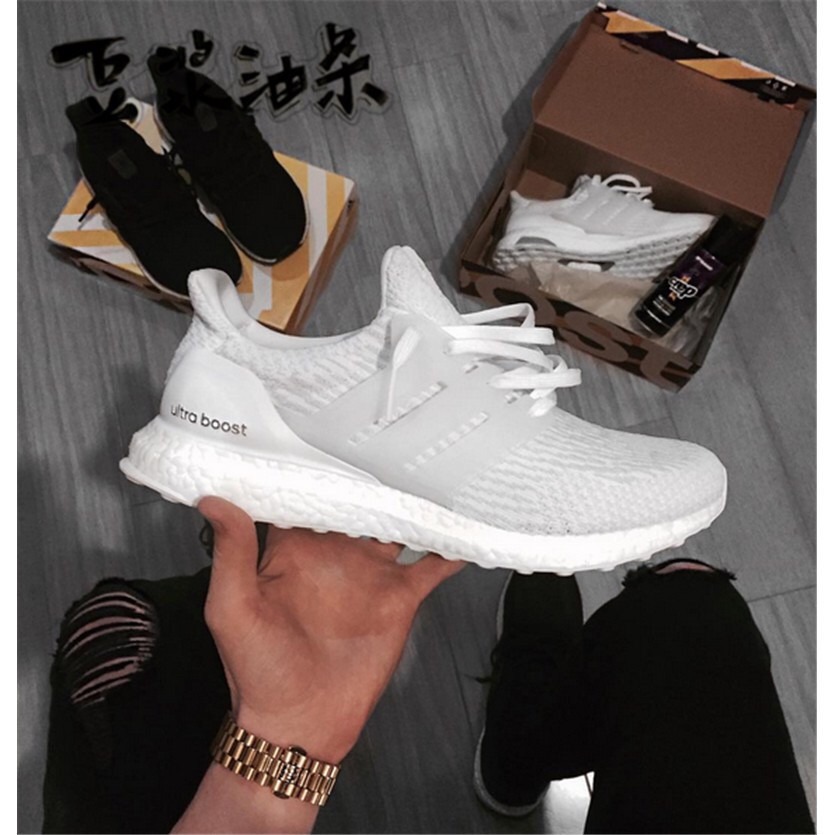 GỐC adidas Ultra Boost UB 3.0 all White Fashion sneaker