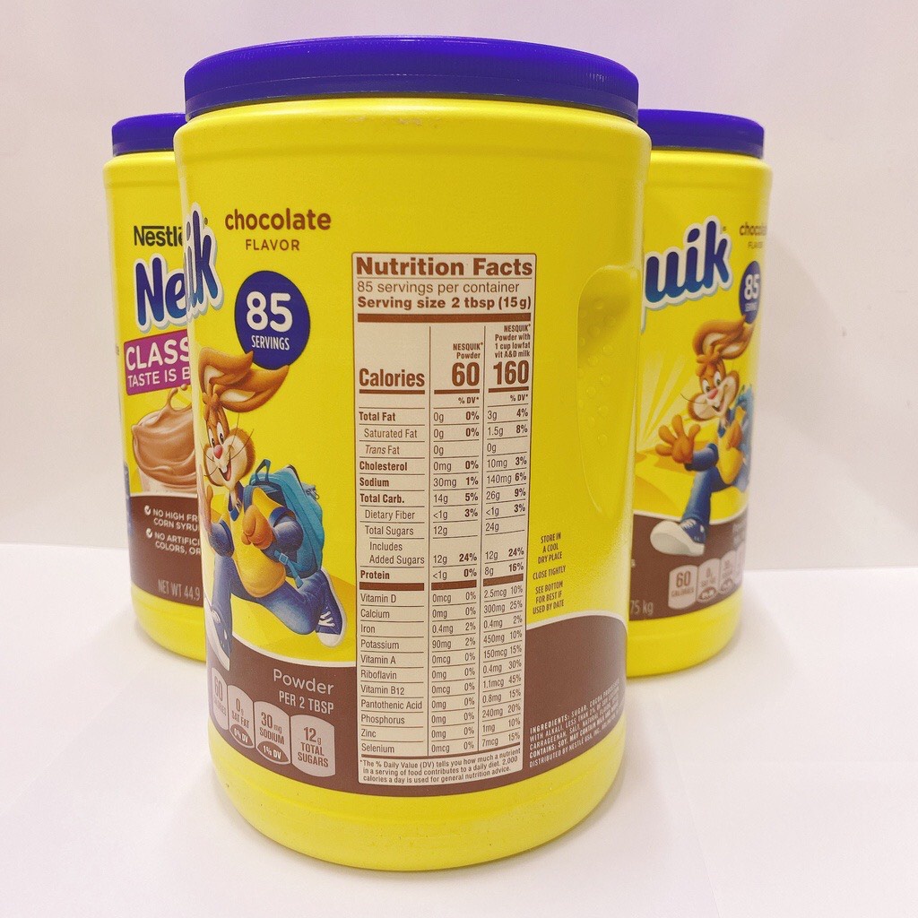 Bột cacao Nesquik hộp 900g- Đức/ 1.275kg hàng Mỹ