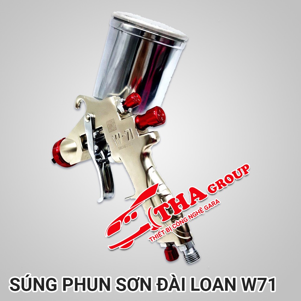 Súng Phun Sơn Đài Loan W71 Giá Tốt &amp; Hiệu Quả Nhất Thị Trường Việt Nam