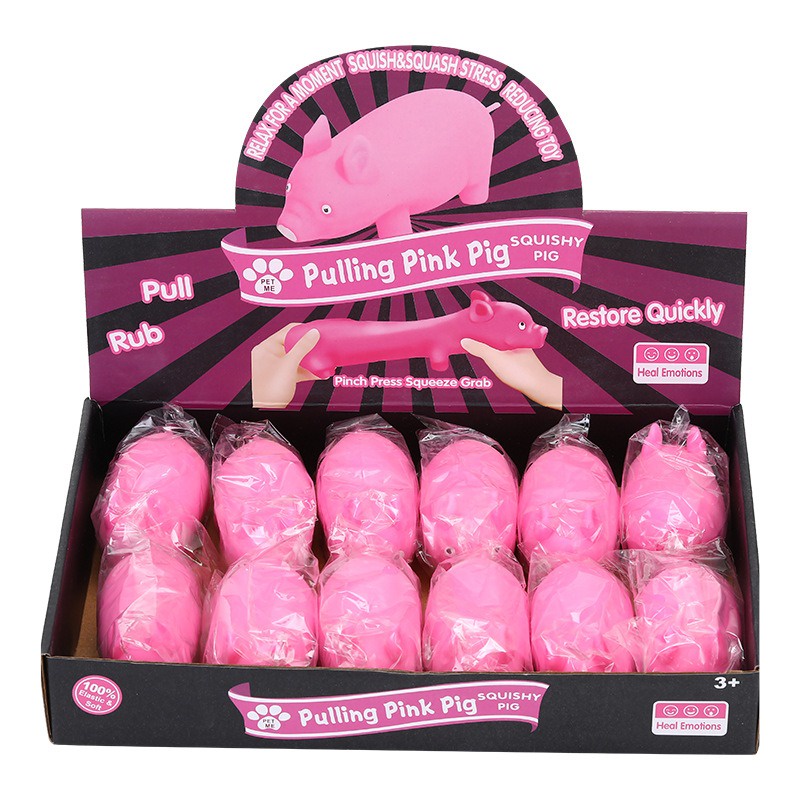 Heo Biến Hình Lala Pig Đồ Chơi Kéo Bóp Xả Stress Lợn Hồng Squishy