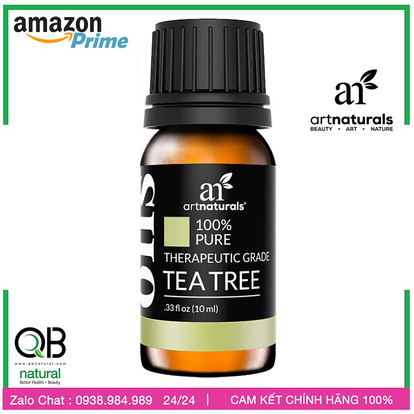 Tinh dầu Tea Tree Oil  - Tinh Dầu Trà Tràm đa công dụng Kháng khẩn - Xông Phòng - Trị Mụn | Artnaturals 10ml