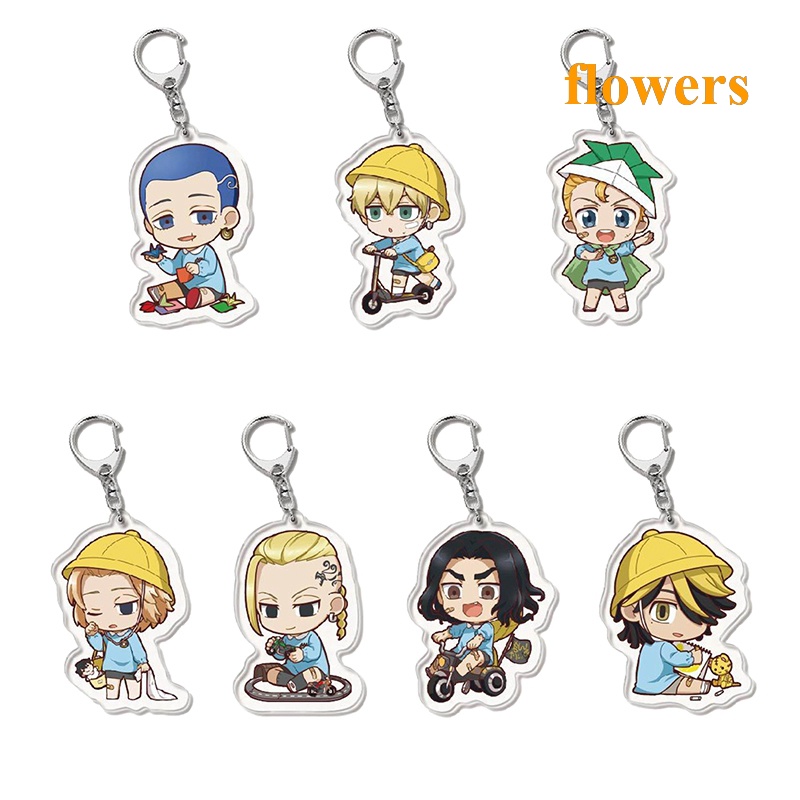 Móc Khóa In Hình Nhân Vật Anime Tokyo Revengers Sano Manjirou Hanagaki Takemichi Mitsuya Takashi Matsuno Chifuyu Ryuguji Ken