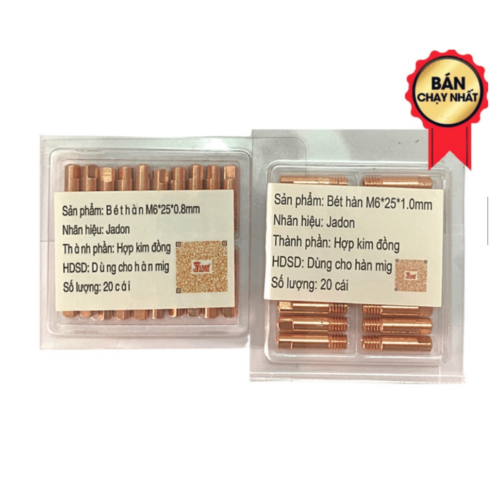 Bộ bép hàn 20 cái cho máy HÀN MIG MINI dùng súng hàn AK15