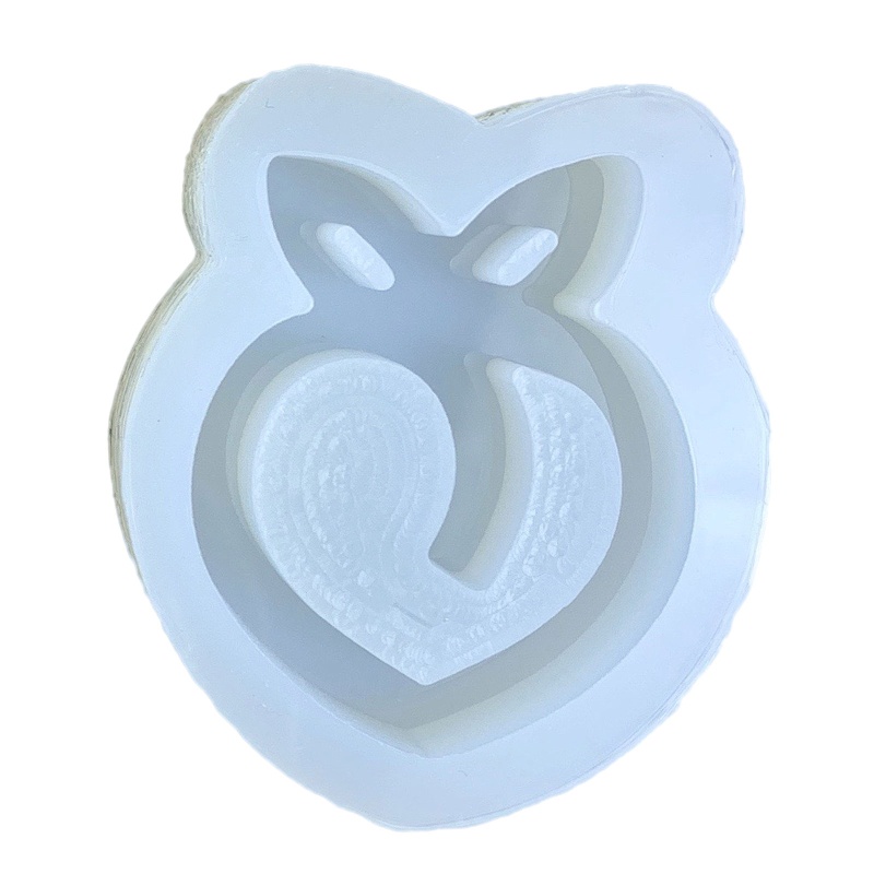 Sa Khuôn Làm Đồ Trang Sức Hình Quả Đào Bằng Nhựa Resin Dễ Thương DIY