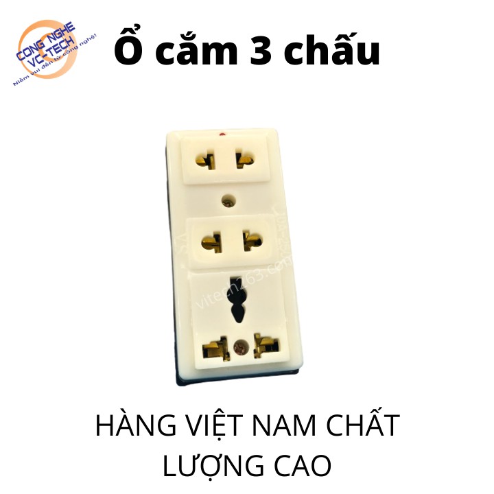 Ổ Cắm 3 Chấu SIÊU BỀN- Hàng Việt Nam CHất Lượng Cao