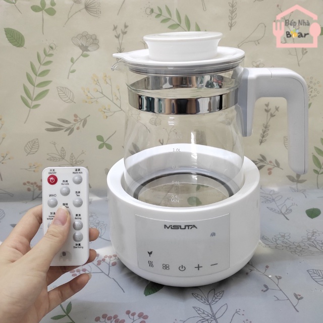 Bình đun nước pha sữa misuta có điều khiển, không có điều khiển và mẫu giá rẻ có bình rời BẾP NHÀ BEAR