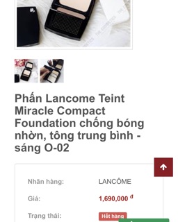 Phấn nền Lancome tester fullsz