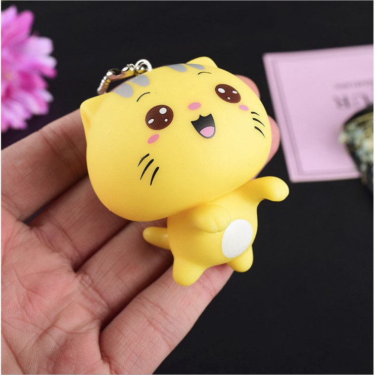 Móc khoá bé mèo vàng