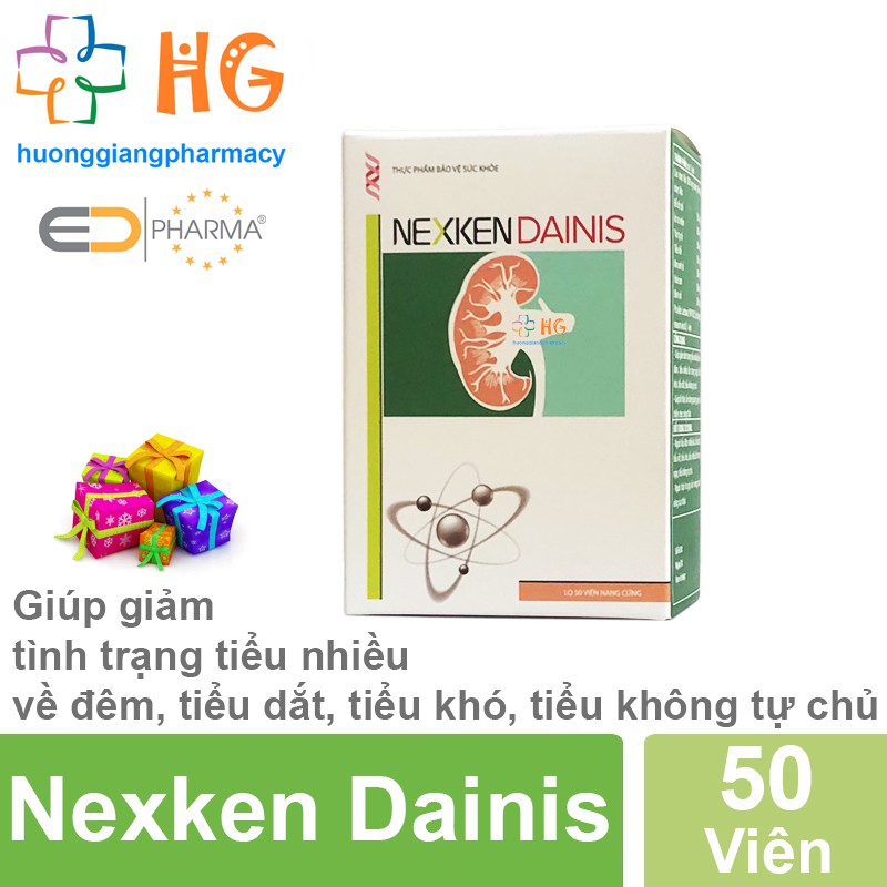 Nexken Dainis - Giúp giảm tình trạng tiểu nhiều về đêm, tiểu dắt, tiểu khó, tiểu không tự chủ (Lọ 50 Viên)