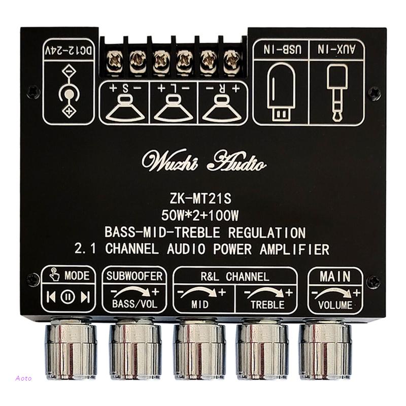 Bảng Mạch Khuếch Đại Âm Thanh Bluetooth 2.1 Kênh 2.1 50Wx2+100W Chuyên Dụng