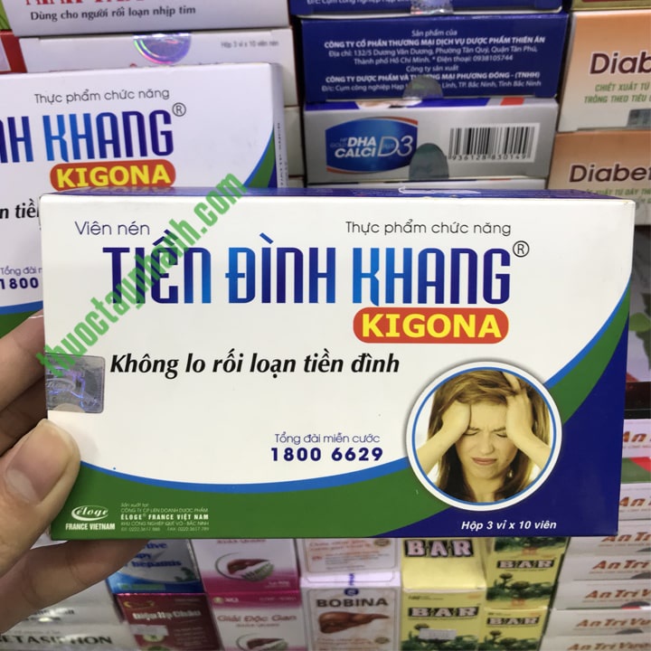 TIỀN ĐÌNH KHANG  - Rối loạn tiền đình, hoa mắt,chóng mặt, mất thăng bằng-NgocHanPharmacy