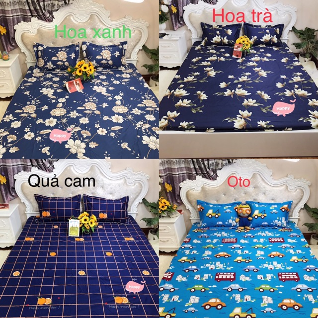 [ Xả KHO] Ga và 2 vỏ gối COTTON HÀN( nhắn tin chọn mẫu cho shop)