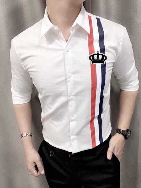 Sơmi Nam hoạ tiết vương miệng | BigBuy360 - bigbuy360.vn