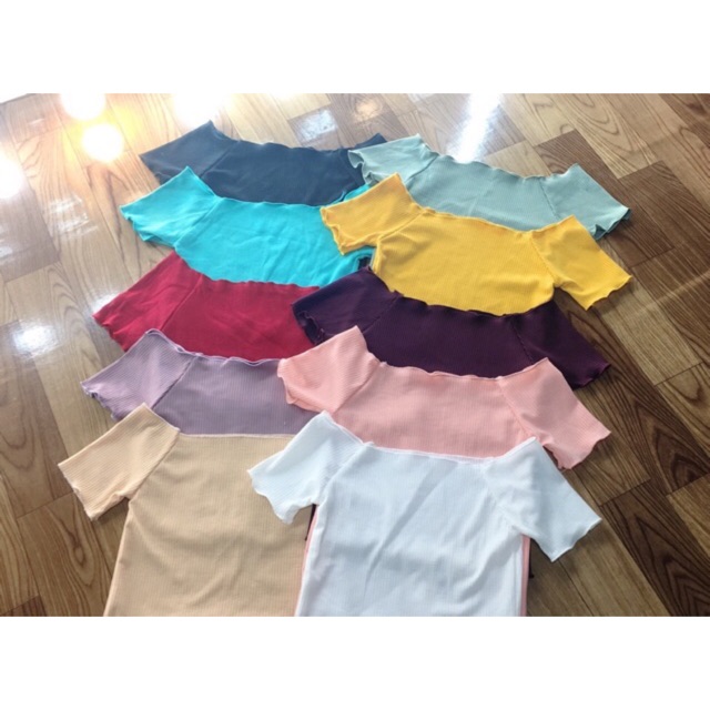 Áo bẹt vai thun gân siêu hot 🔥🔥