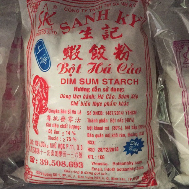 bột há cảo sanh ký 1kg