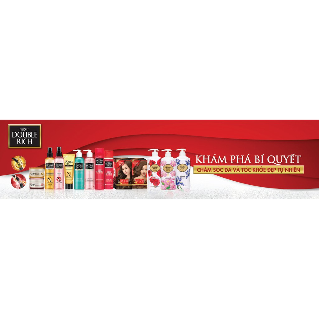 Combo 2 chai keo xịt Double Rich tạo kiểu và giữ nếp tóc mạnh 170ml
