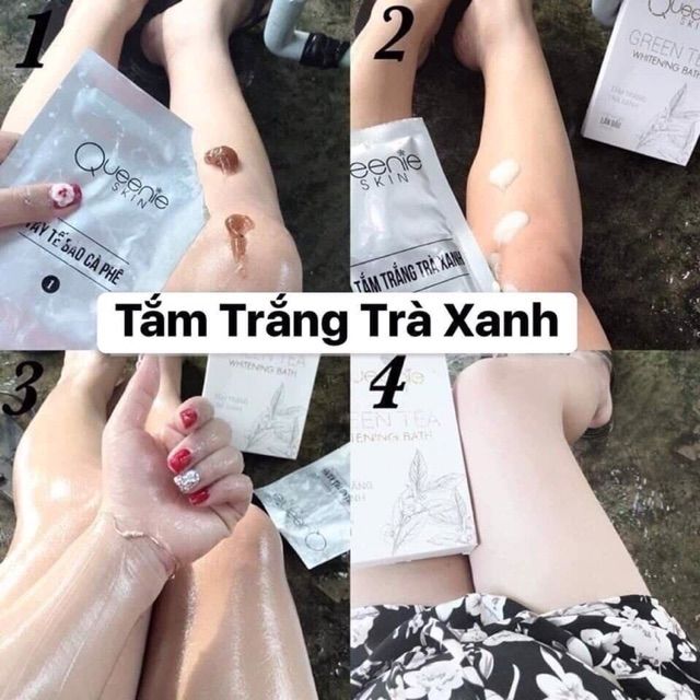 Tắm trắng trà xanh QUEENIE SKIN