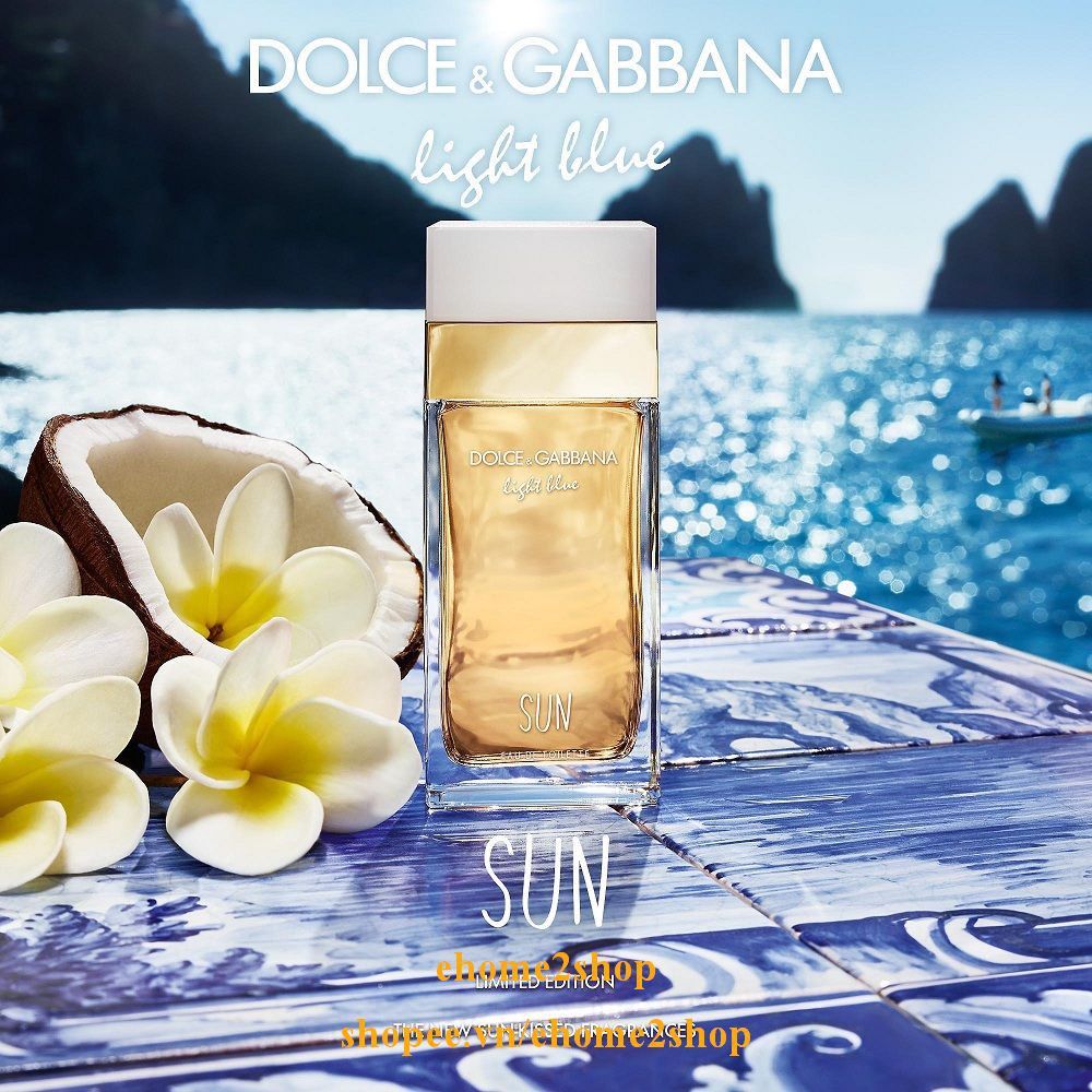 Nước Hoa Nữ 100Ml Dolce & Gabbana Light Blue Sun, shopee.vn/ehome2shop.