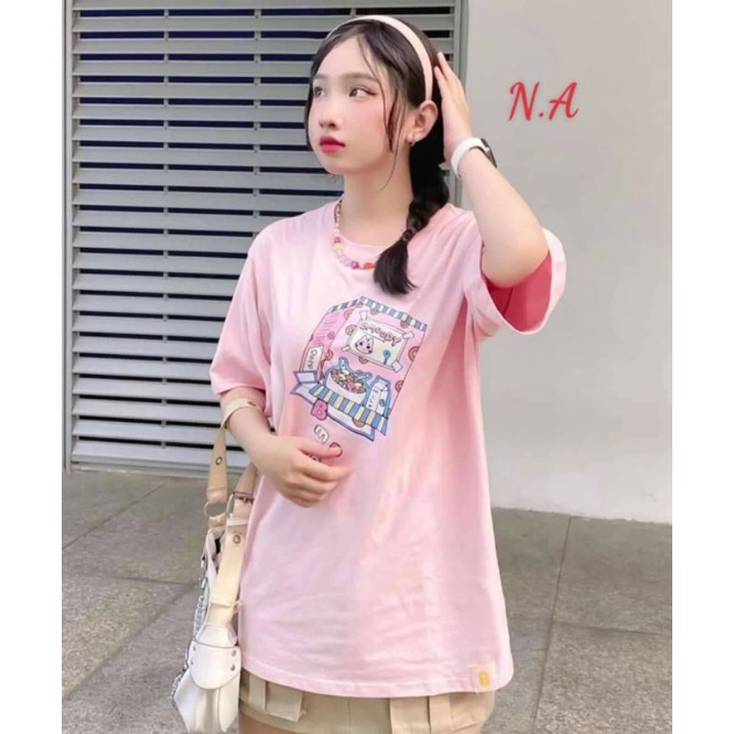 Áo phông tay lỡ nam nữ unisex form rộng BMOODY ullzang vải cotton mịn giá rẻ mặc đơn đôi nhóm