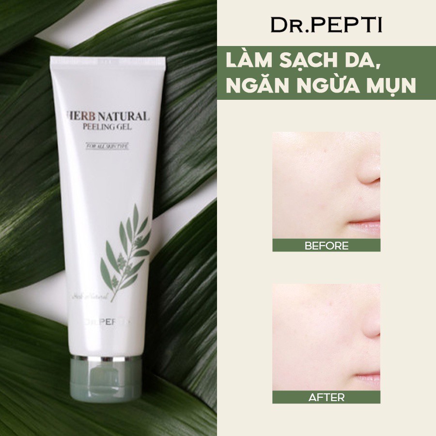 Tẩy da chết dạng Gel DR.PEPTI Herb Natural Peeling Gel