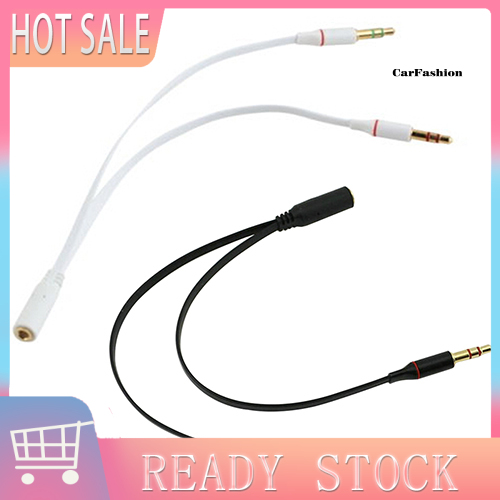 Cáp Chia Tai Nghe Cysp 3.5mm Aux Audio Mic 2 Male