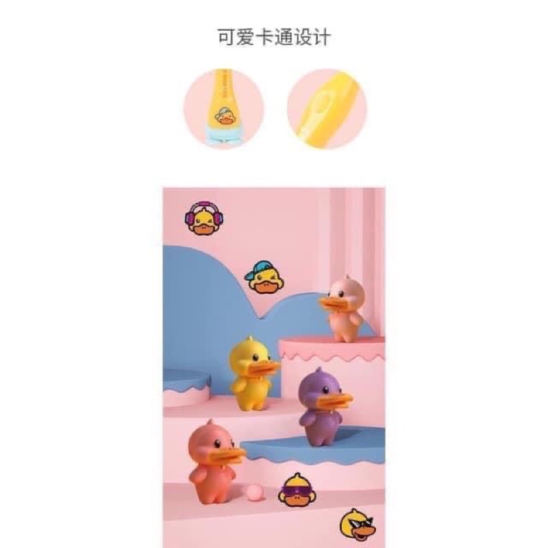 Set 4 bàn chải VỊT VÀNG DUCK KIDS ( set 4 chiếc bàn chải vịt vàng)