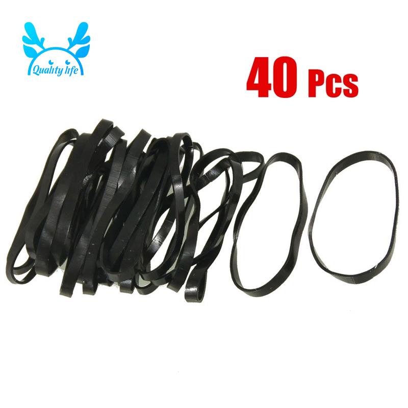 Set 40 Dây Thun Cột Tóc Màu Đen