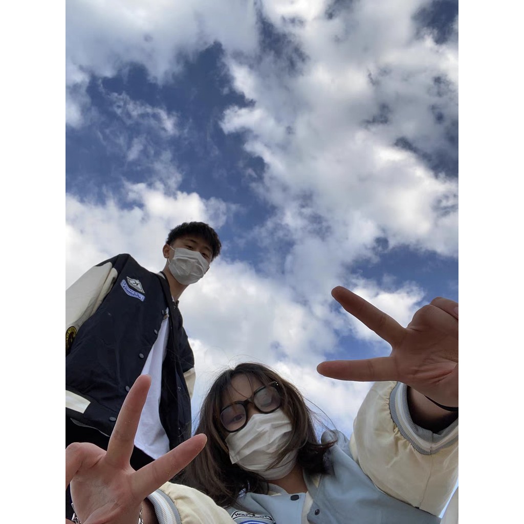 Áo khoác bóng chày dáng rộng in họa tiết cá tính phong cách Hàn Quốc cho nam