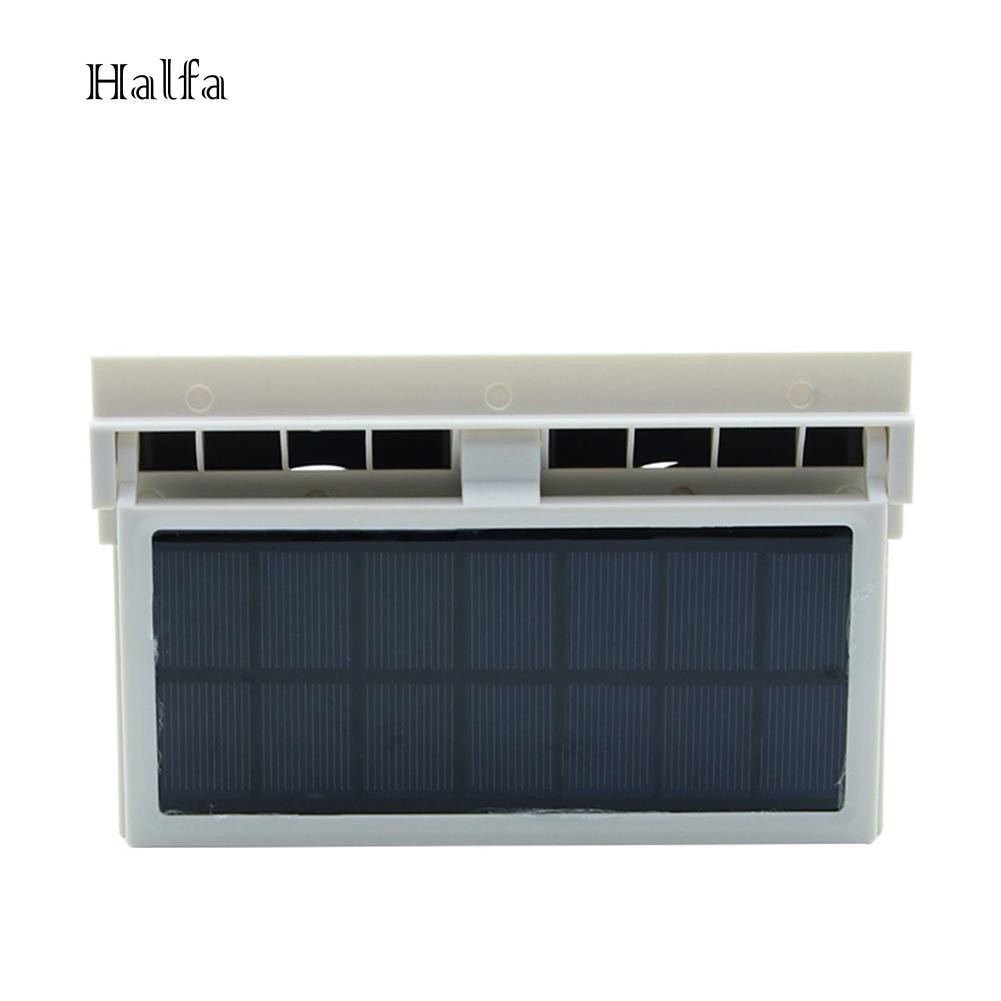 HL☆Car Auto Solar Powered Fan Cooler Window Air Vent Vehicle Ventilation Radiator