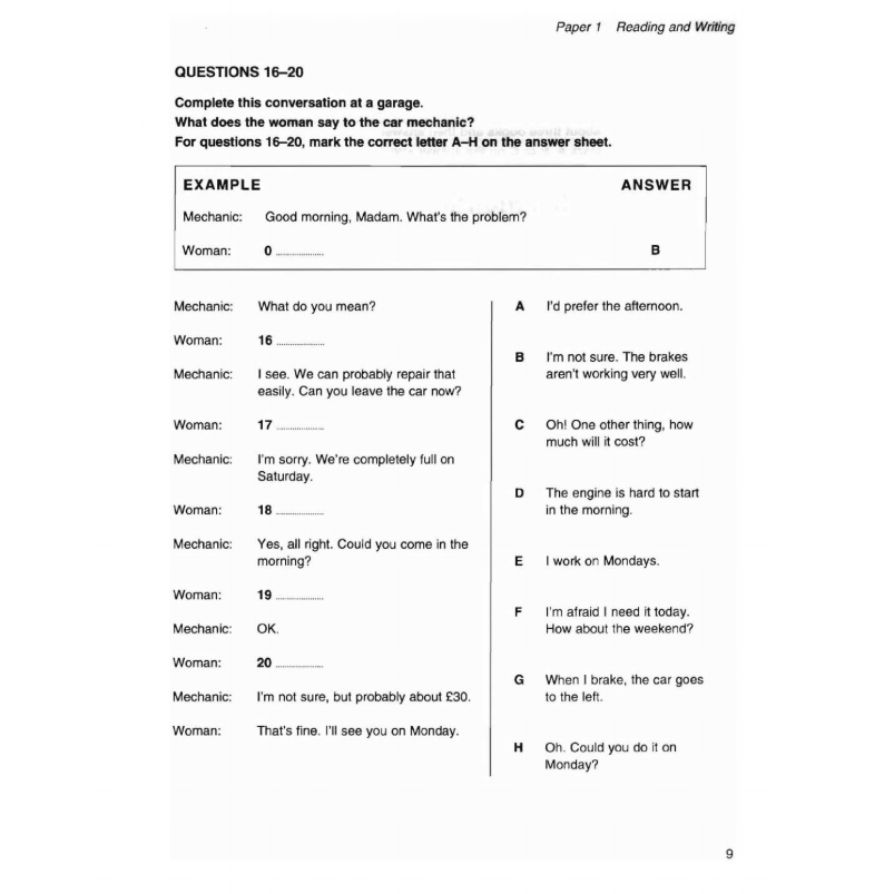 Sách - Cambridge Key English Test 1 with Answers FAHASA Reprint Edition