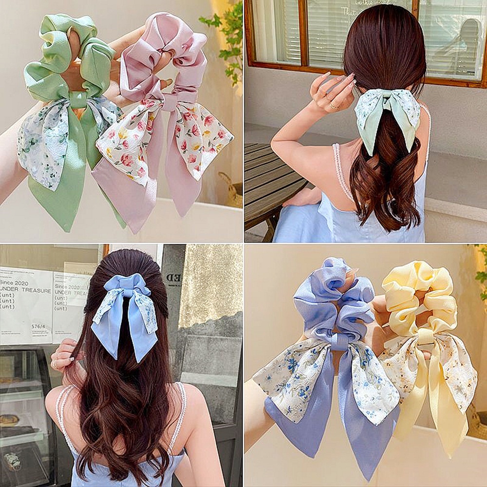 Dây Cột Tóc Dạng Vòng Hoa Thời Trang Cho Nữ