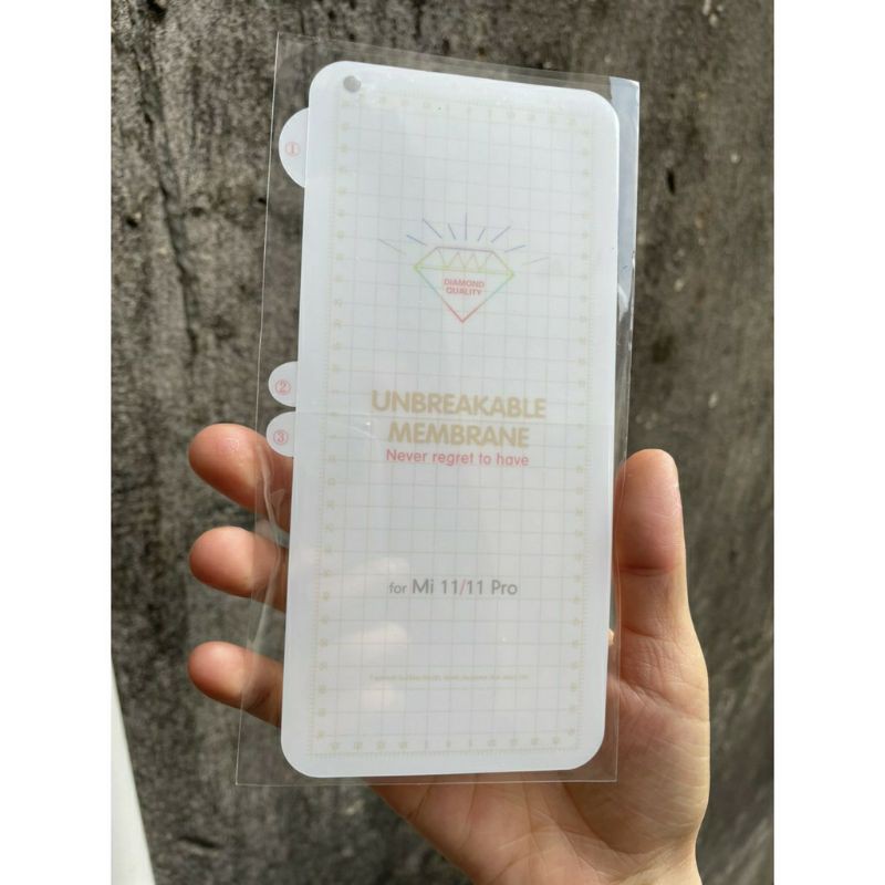 Miếng dán dẻo PPF cho Xiaomi Mi 11 / Mi 11 Pro Full màn hình trong suốt