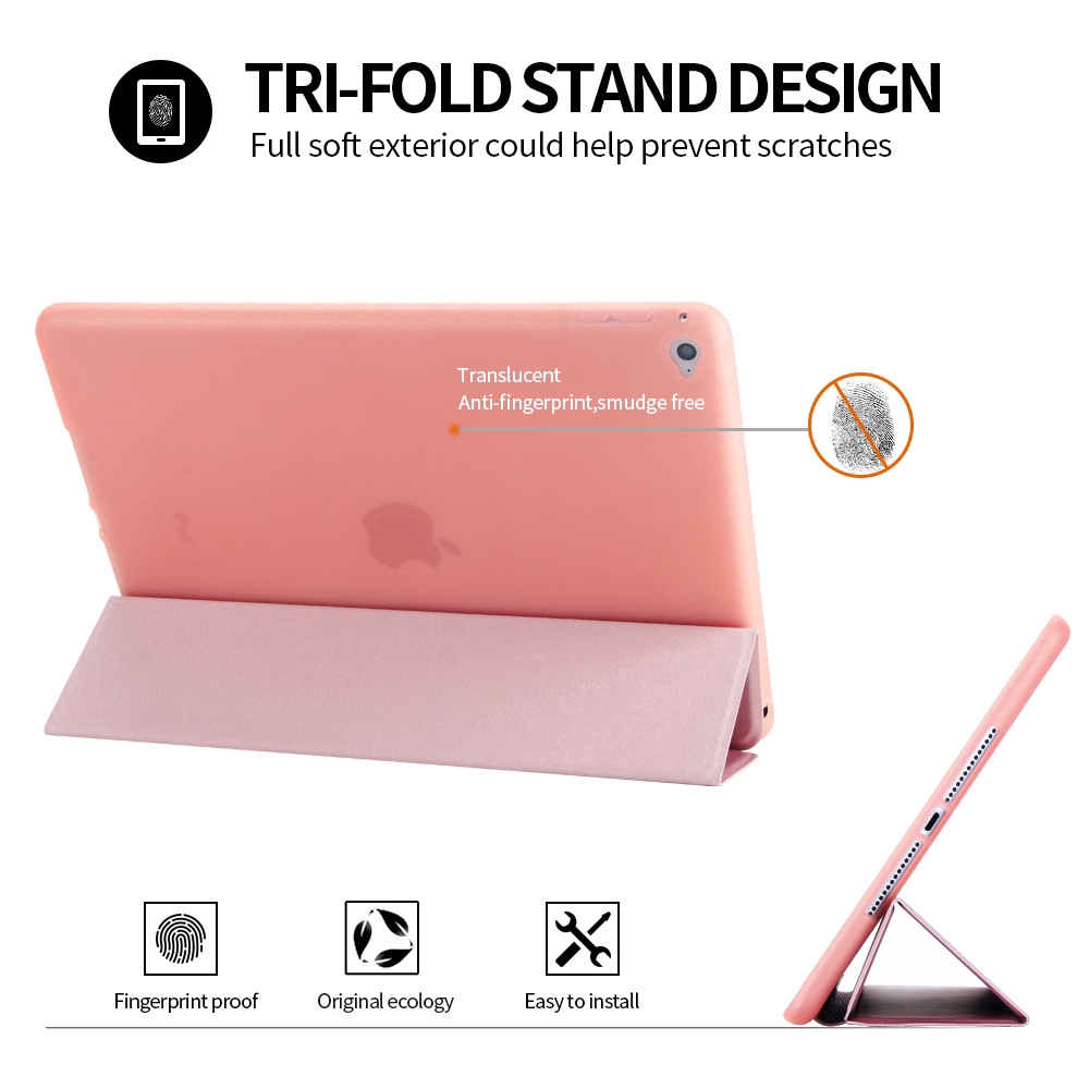 Tablet Smart Cover For iPad 2 3 4 5 6 Mini 1 2 3 4 iPad Air 1 2 iPad Pro 9.7 11 Inch Soft TPU Case