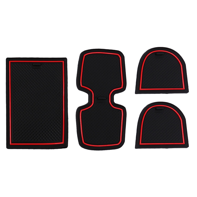 Bộ 12 miếng dán cao su chống trượt màu đỏ cho SUZUKI SWIFT 2018