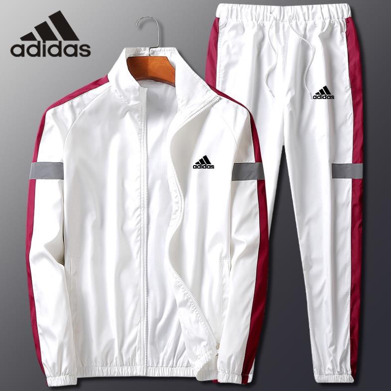 SALE Bộ áo khoác + quần dài thể thao Adidas dáng rộng chống gió thời trang cá tính cho nam