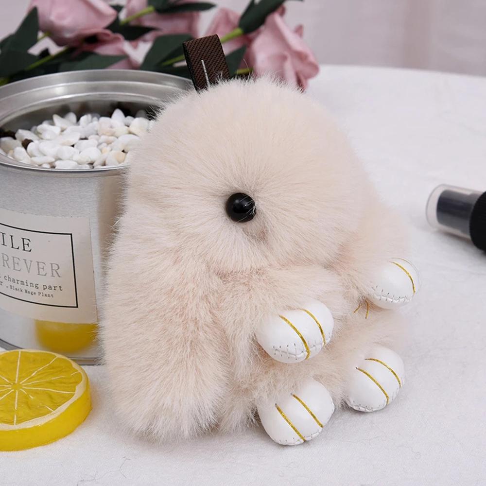 LILYES Thỏ Nhồi Bông 14cm Treo Ba Lô / Túi Xách Trang Trí Dễ Thương
