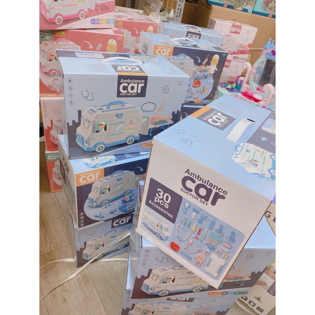 Bộ Đồ Chơi Bác Sĩ Y Tá Dụng Cụ Y Khoa Nha Khoa Giúp Bé Nhập Vai Trải Nghiệm
