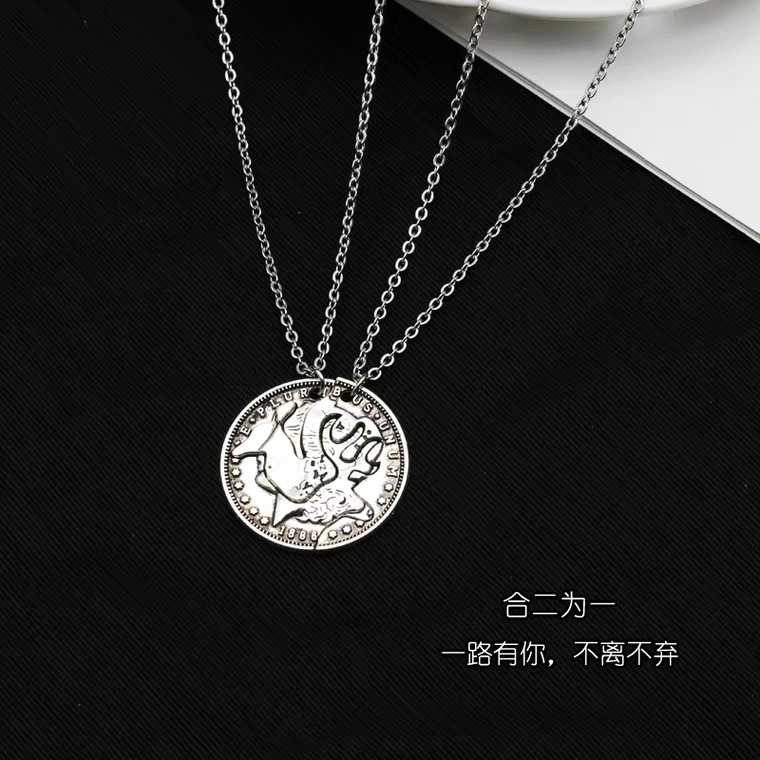 [Giao Hàng Miễn Phí] Dây Chuyền Mặt Sáng Tạo Thời Trang Cho Cặp Đôi 2274